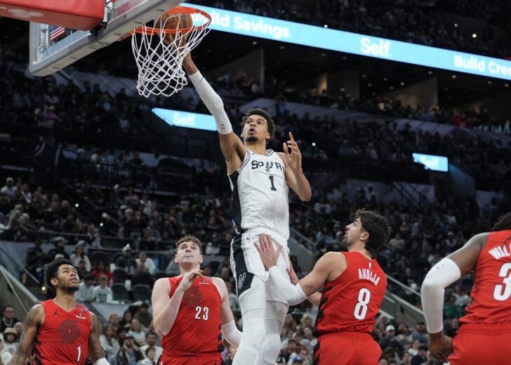 NBA: Portland Trail Blazers at San Antonio Spurs