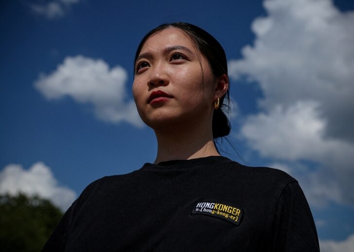 Anna Kwok, a Washington D.C. based Hong Kong activist, is photographed in Washington