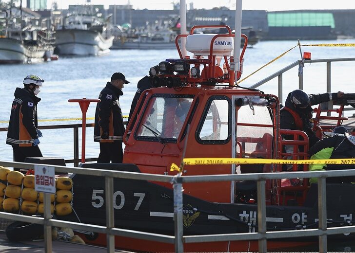 South Korea Capsized Boat