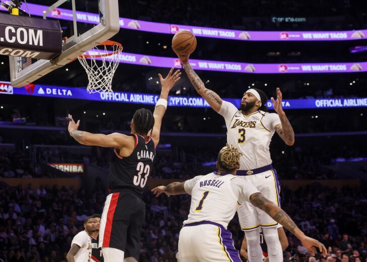 Trail Blazers Lakers Basketball