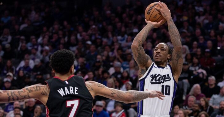 NBA: Miami Heat at Sacramento Kings
