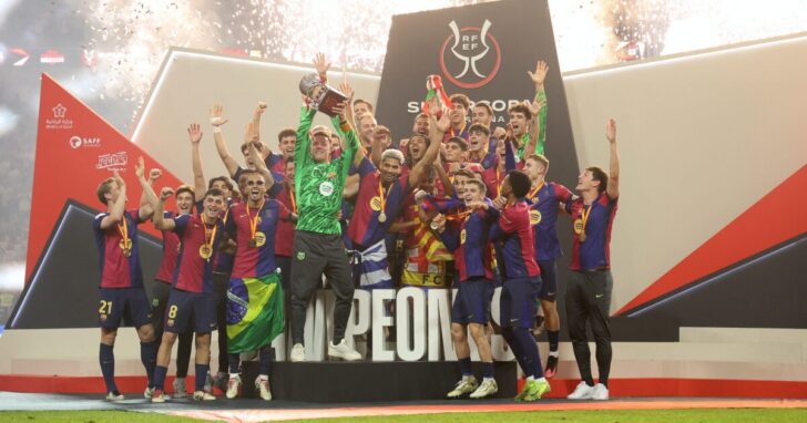 FBL-KSA-ESP-REAL MADRID-BARCELONA-PODIUM