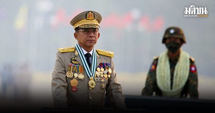 FILE PHOTO: Myanmar's junta chief Senior General Min Aung Hlaing in Naypyitaw, Myanmar