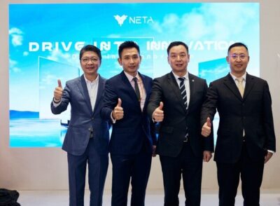 Mr. Sun Guang (Wilson), Assistant President and Executive Vice President of NETA Auto's Overseas Division - the 2nd person from the right