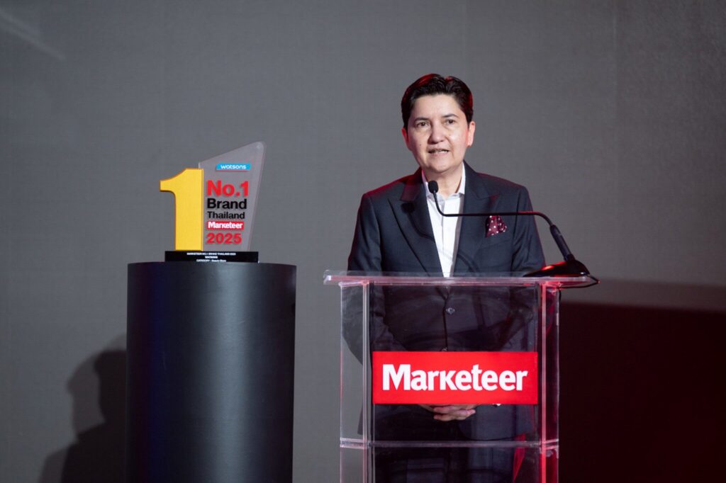 วัตสัน ประเทศไทย ผงาด! คว้าแชมป์ 'Marketeer No.1 Brand Thailand 2025' ปีที่ 2 ติดต่อกัน ตอกย้ำผู้นำสุขภาพและความงามอันดับหนึ่ง