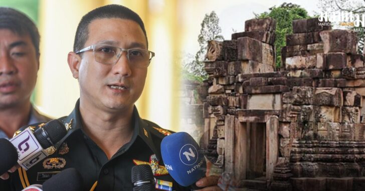 .รองโฆษก ทบ. ยันเหตุปะทะที่ตาเมือนธม ทหารกัมพูชา อาวุธครบมือ เปิดฉากยิง ฝ่ายไทยต้องตอบโต้.