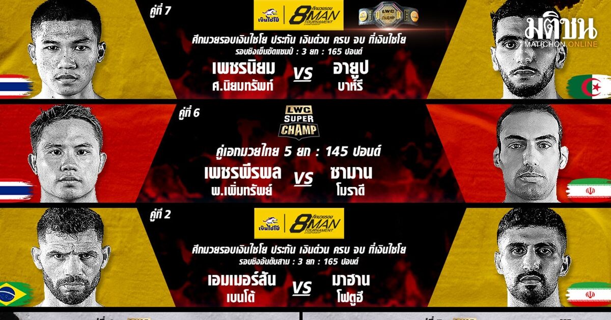 ช่อง 8 เสิร์ฟมวยสด อัดแน่นรายการมันเพียบ เช็กคู่ต่อยเสาร์-อาทิตย์นี้
