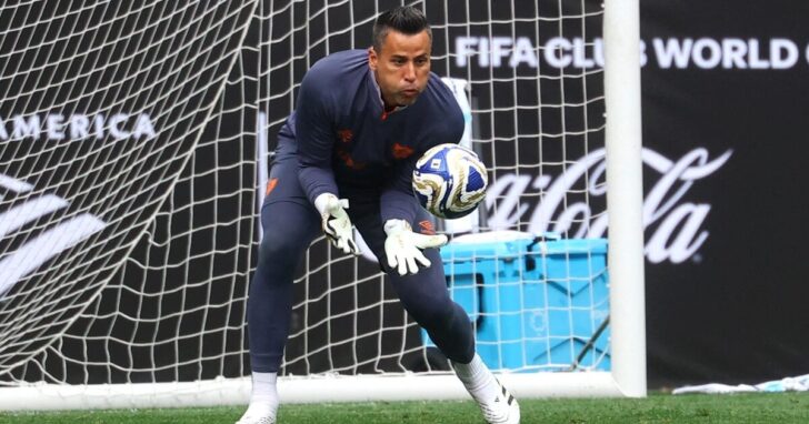 FILE PHOTO: Fluminense's Fabio during training in Harrison, New Jersey