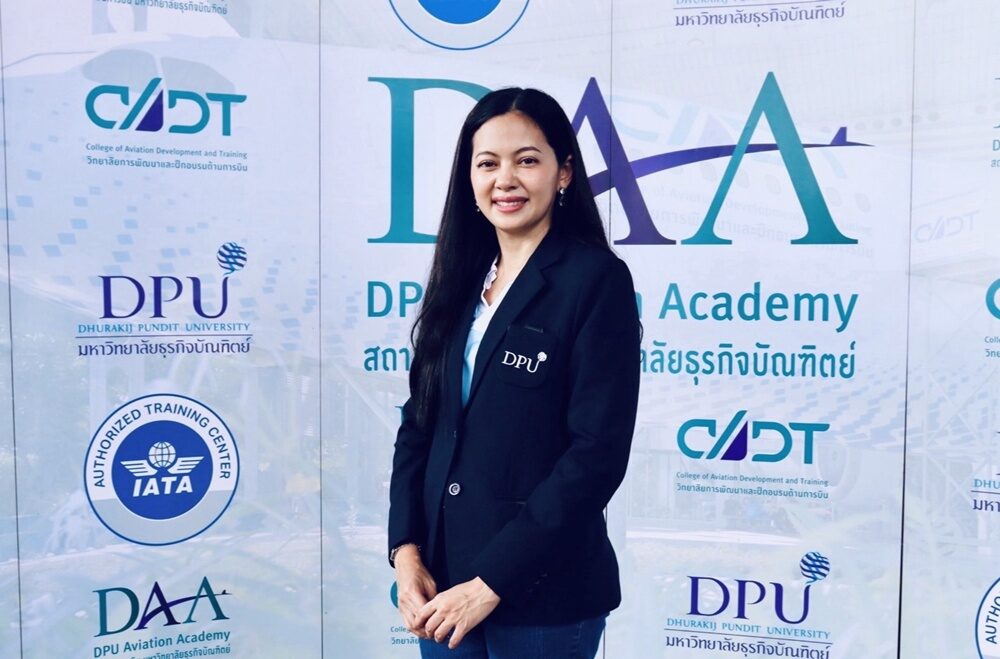 ปวรรัตน์ สุภิมารส คณบดีวิทยาลัยการพัฒนาและฝึกอบรมด้านการบิน (CADT) มธบ.