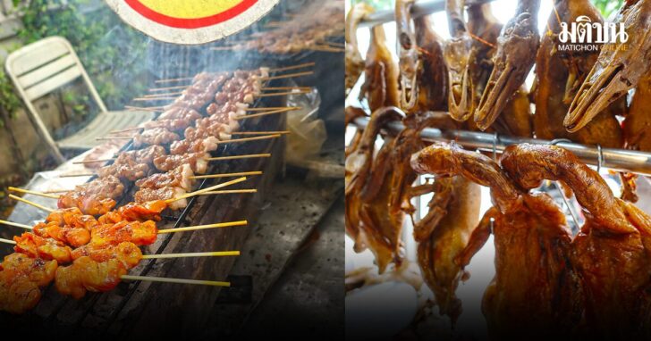 รูปนำอาหาร ของอร่อยถูกและดีที่อ่อนนุช ใจเป็ดพะโล้เจ้าเก่า หมูปิ้งอาม่า