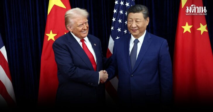 U.S. President Donald Trump meets with Chinese President Xi Jinping on the sidelines of the APEC summit, in Busan