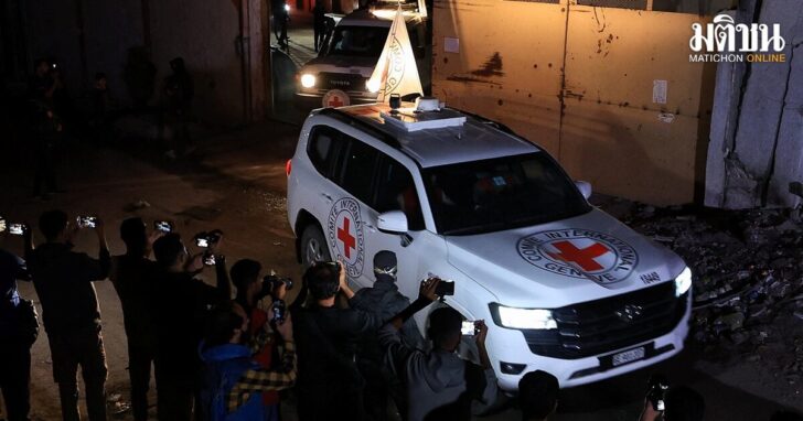 Red Cross receives bodies of hostages from Hamas as part of Gaza ceasefire swap
