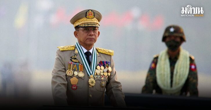 FILE PHOTO: Myanmar's junta chief Senior General Min Aung Hlaing in Naypyitaw, Myanmar