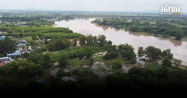 ท้ายเขื่อนเจ้าพระยา-น้ำท่วม68