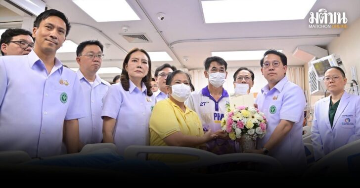 สธ-เยี่ยมเหยื่อระเบิดกัมพูชา