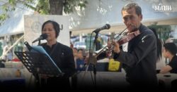 จิตอาสาขับเพลงพระราชนิพนธ์ปลอบใจพสกนิกร-ประชาชนหลั่งไหลถวายบังคม “พระพันปีหลวง” ต่อเนื่อง