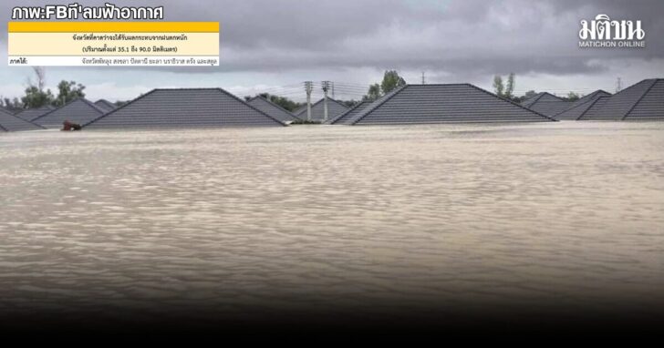 .กรมอุตุ เตือน 7 จว.ใต้ รวมสงขลา ฝนยังตกหนัก ส่วนเหนือ อีสาน กลาง อากาศเย็นถึงหนาว.