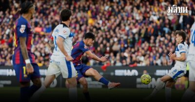 ‘บาร์ซ่า’ เปิดบ้านอัด ‘อลาเบส’ 3-1 แซงมาดริด ขึ้นจ่าฝูงลาลีก้า