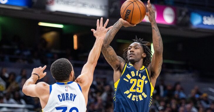 NBA: Golden State Warriors at Indiana Pacers