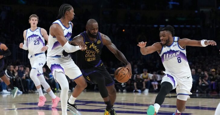 NBA: Utah Jazz at Los Angeles Lakers
