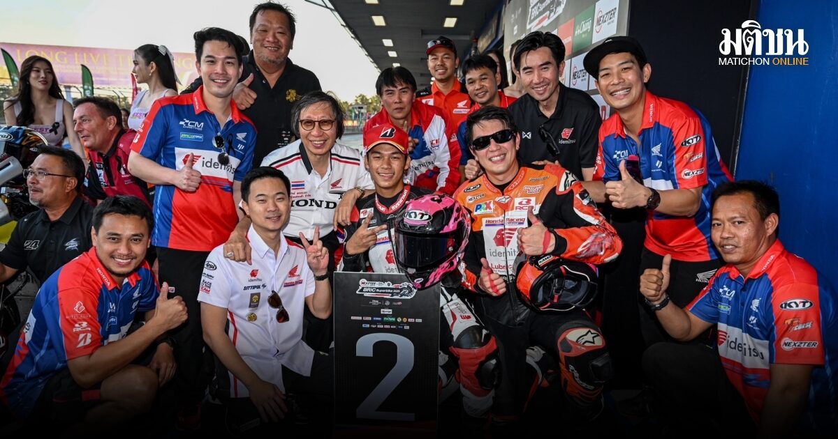 3 ดาวรุ่งฮอนด้าบิดสนั่นบุรีรัมย์! พาเหรดขึ้นโพเดียม BRIC Superbike 2025 สนามที่ 4 เรซแรก