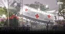 ด่วน! พายุฝน ถล่มงานพระปฐมเจดีย์ คืนสุดท้าย เต๊นท์กาชาดพัง ล้มกระแทกผู้ช่วยผู้ใหญ่บ้าน