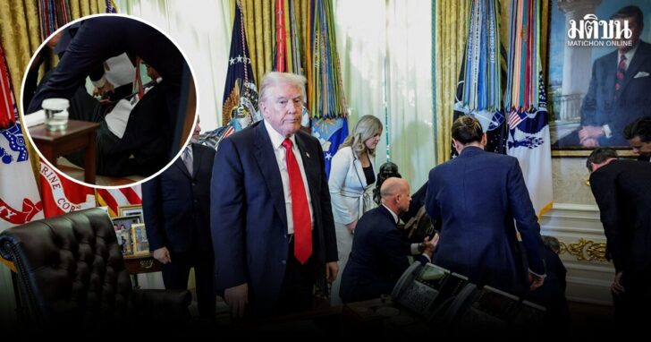 U.S. President Trump makes an announcement from the Oval Office, at the White House in Washington