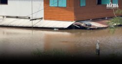 บางบาลยังอ่วม น้ำท่วมนานนับเดือน ถนนสายหลักจมบาดาล ปชช.สัญจรลำบาก บางบาล