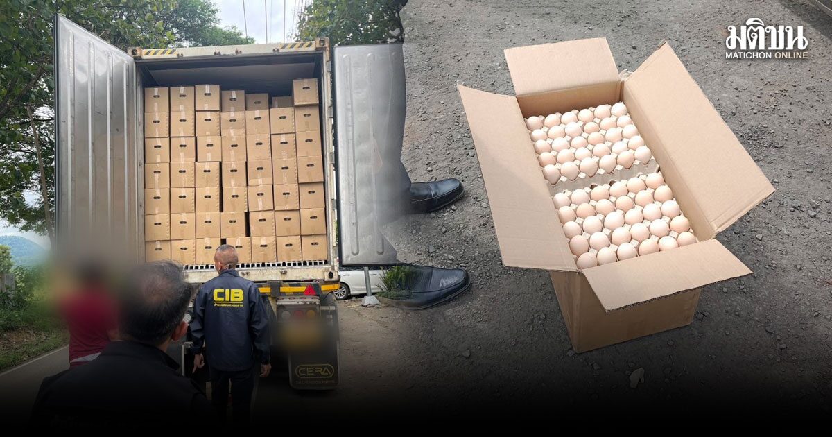 จนท.สกัดทัน! ไข่ไก่มีเชื้อ เสี่ยงแพร่โรค 3.5 แสนฟอง ลอบเข้าไทย