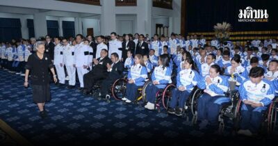 สมเด็จพระกนิษฐาธิราชเจ้า กรมสมเด็จพระเทพฯ พระราชทานพระราโชวาททัพนักกีฬาไทยก่อนแข่งอาเซียนพาราเกมส์
