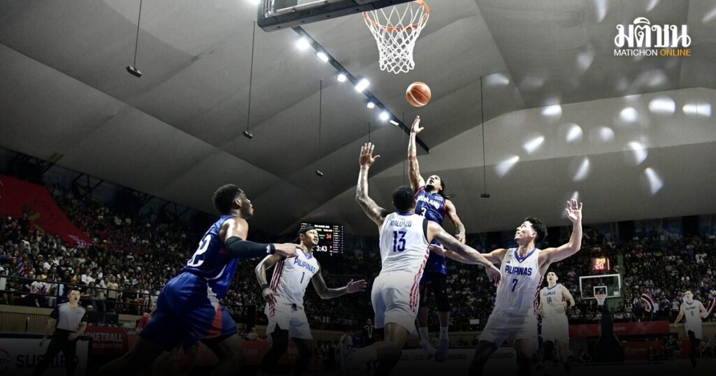 บาสเกตบอลหนุ่มไทยสู้ ‘ฟิลิปปินส์’ เต็มที่แต่ต้านไม่ไหว จบรองแชมป์ซีเกมส์