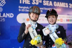 ปวริศาคว้าเหรียญเงินศิลปะบังคับม้าซีเกมส์