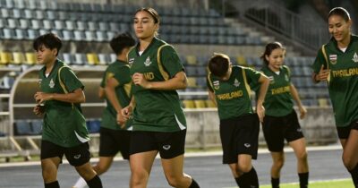 ชบาแก้วซ้อมเข้ม เตรียมบู๊สิงคโปร์ศึกบอลหญิงซีเกมส์ นัดสอง