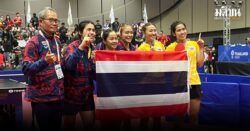 ลุ้นระทึก! ปิงปองสาวไทย คว่ำสิงคโปร์ 3-2 คู่ ป้องแชมป์ซีเกมส์ 3 สมัยซ้อน