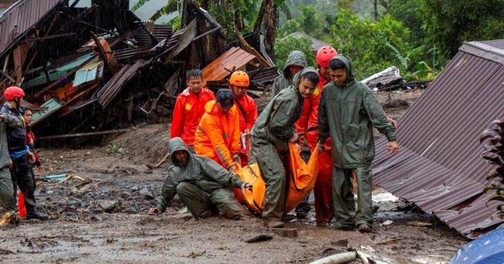 Flash floods in Malalak, West Sumatra