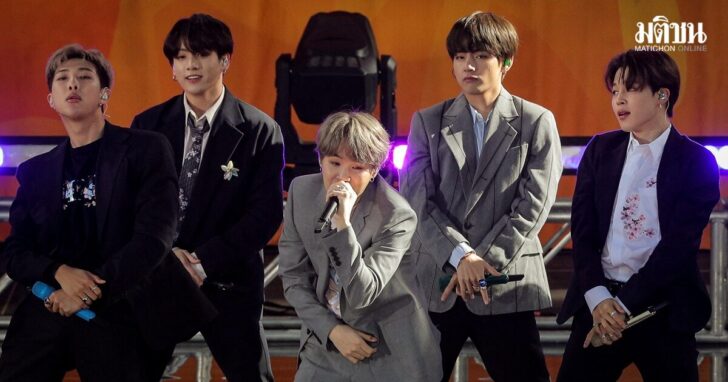 FILE PHOTO: Members of K-Pop band, BTS perform on ABC's 'Good Morning America' show in Central Park in New York