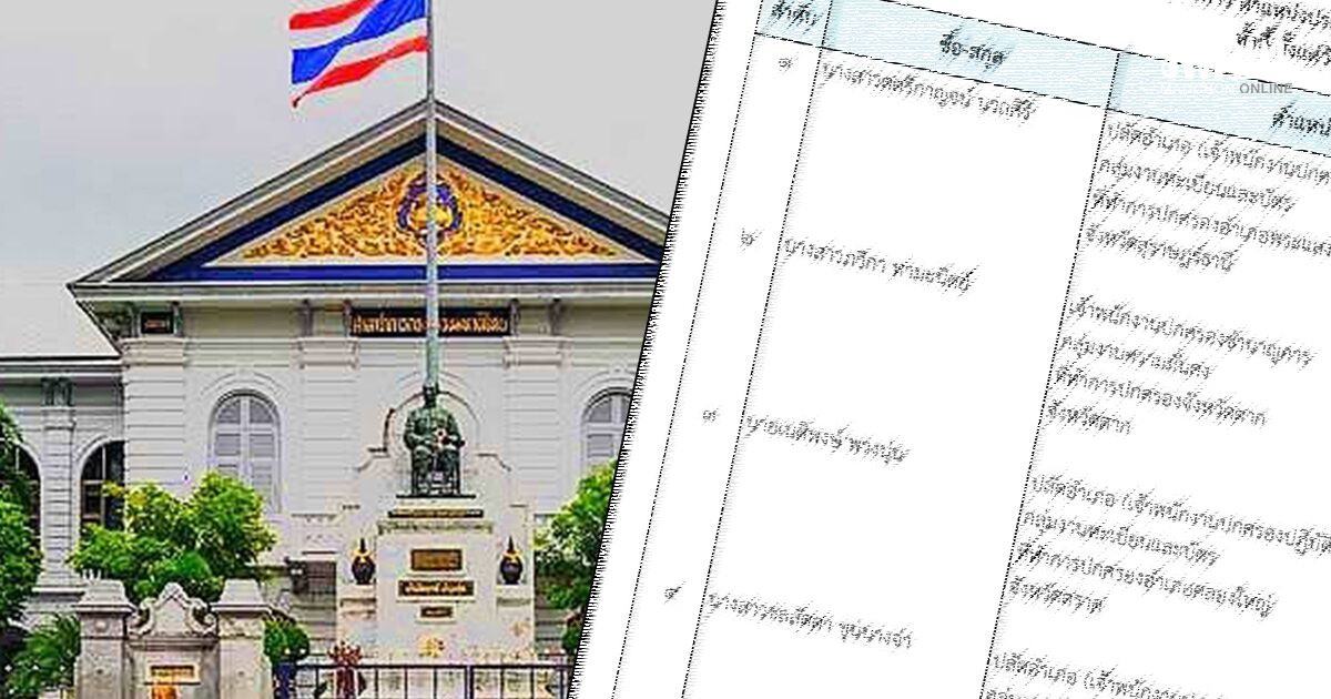 โยกอีกล็อตก่อนเลือกตั้ง!! รองอธิบดีปกครอง เซ็นย้าย 56 ปลัดอำเภอ เช็กชื่อที่นี่