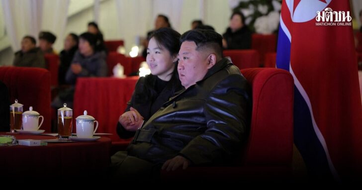 North Korean leader Kim Jong Un attends an event to celebrate the New Year, in Pyongyang