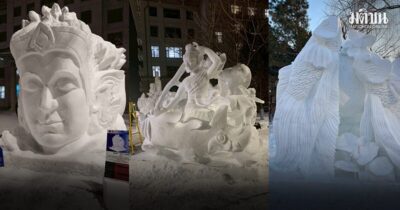 เด็กวอศ.เชียงราย-วอศ.เสาวภา สุดเจ๋ง ชนะเลิศแข่งขันแกะสลักหิมะ เมืองฮาร์บิน