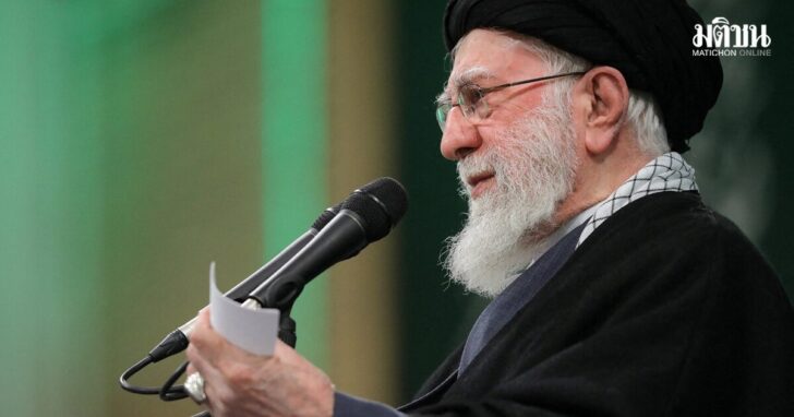 Iran's Supreme Leader Ayatollah Ali Khamenei speaks during a meeting in Tehran