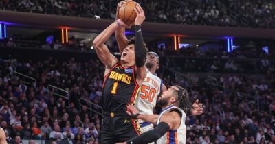 จอห์นสันทำทริปเปิล-ดับเบิล ที่ 7 ของซีซั่น ฮอว์กส์ขย้ำนิคส์ 111-99