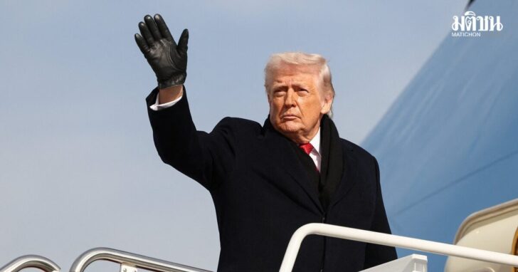 U.S. President Trump departs for Florida, at Joint Base Andrews