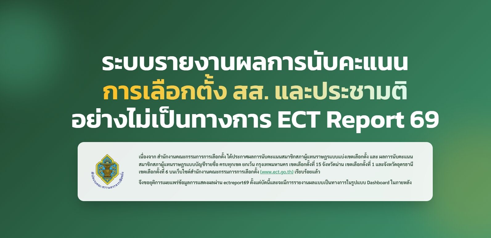รายงานคะแนนเรียลไทม์