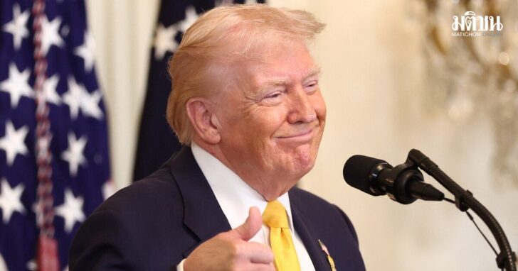 U.S. President Donald Trump speaks during a Black History Month reception at the White House in Washington