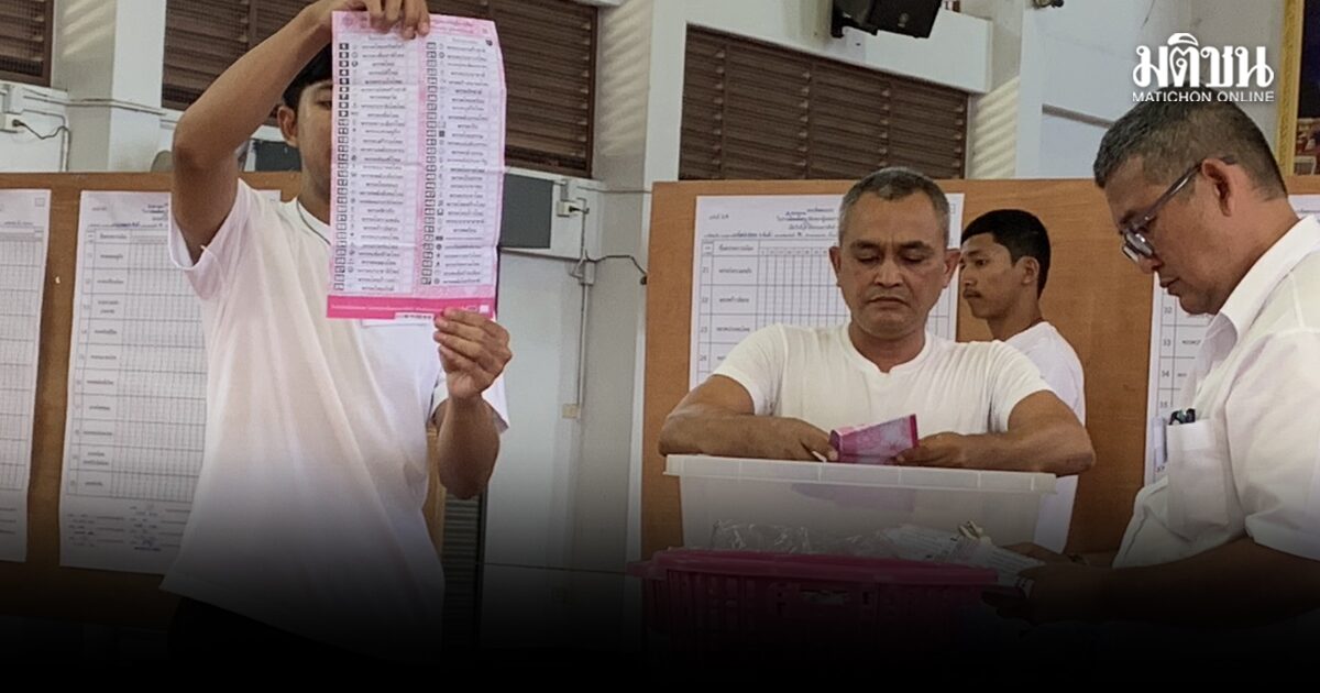 ตรัง นับคะแนนใหม่ หน่วยที่ 18 พบบัตรเสียเพิ่ม 1 ใบ ทำปชป.เสีย 1 คะแนน แต่ยังแชมป์