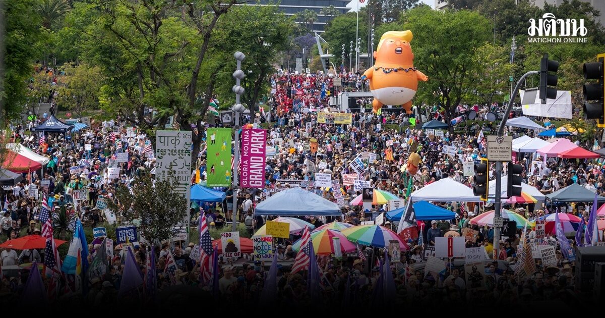 ม็อบมะกันต้านทรัมป์ 1 เดือน ตอ.กลางยังเดือด ยิว-อิหร่านบอมบ์หนัก หวั่นฮูตีคุมทะเลแดง