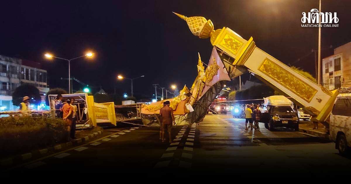 ศรีสะเกษอ่วม พายุฤดูร้อนถล่ม บ้านพังเสียหาย จนท.ต้องปิดถนน-ตัดไฟวุ่น
