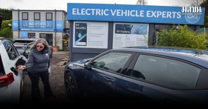 Martin Miller and Estelle Miller, co-owners of used electric car dealership EV Experts, in Guildford