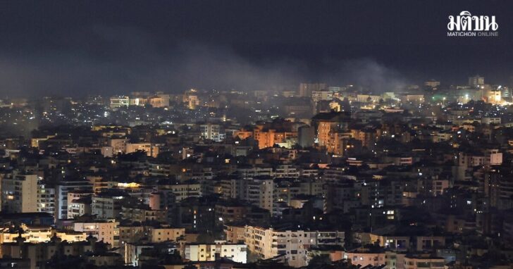 Smoke rises after Israeli strikes in Beirut's southern suburbs