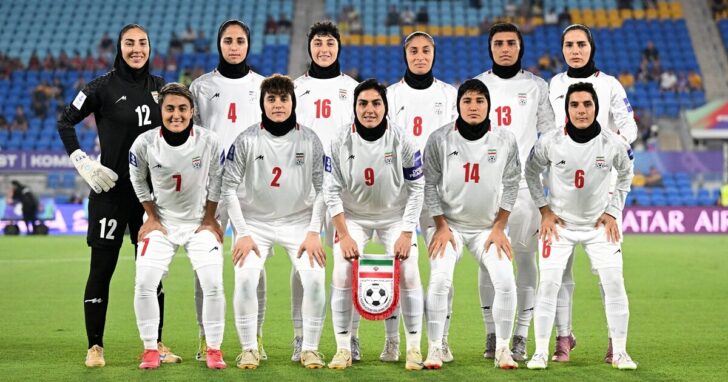 AFC Women's Asian Cup Group A match between South Korea and Iran at Robina Stadium